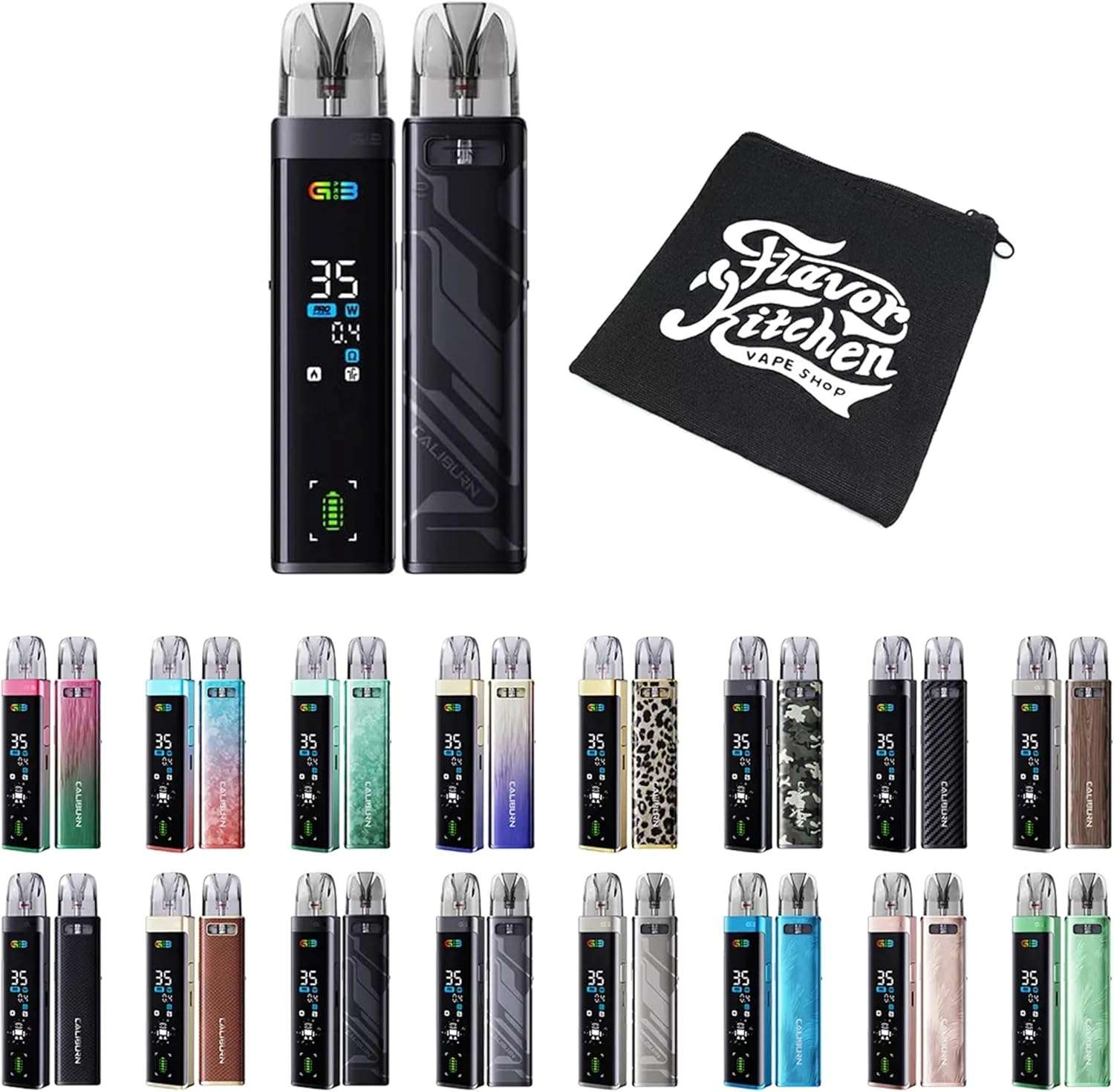 Uwell Caliburn G3 PRO 卡里蹦系列|UWELL Caliburn G3 PRO 咖哩棒註油式小煙主機| 全螢幕UI介面| 35W可調輸出:圖片 3