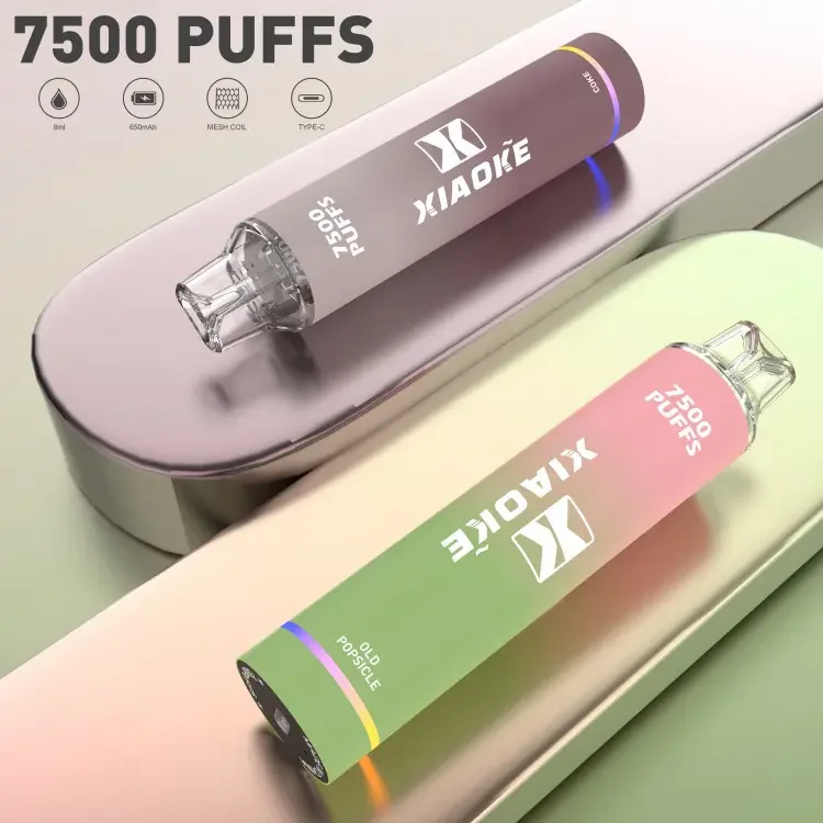 XIAOKE 梟客 7500口 拋棄式電子煙|發光設計|一次性霧化棒:圖片 2